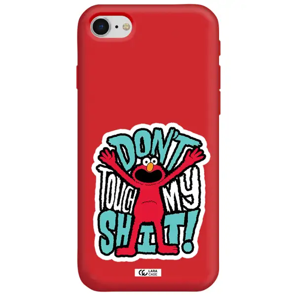 a cartoon character with arms up Apple iPhone se 2020 Silicone Imperial Red Case