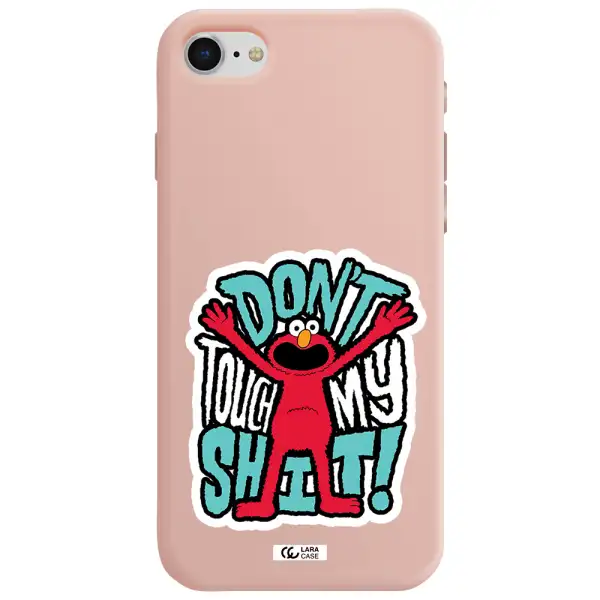 a cartoon character with arms up Apple iPhone se 2020 Silicone pastel pink Case