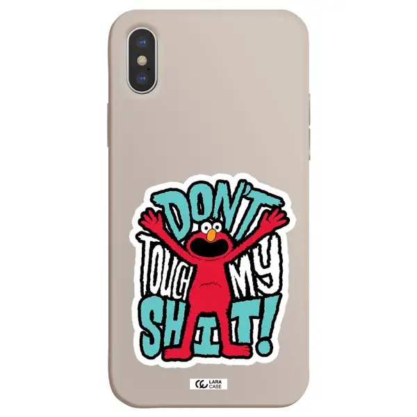 a cartoon character with arms up Apple iPhone X Silicone Stone Case