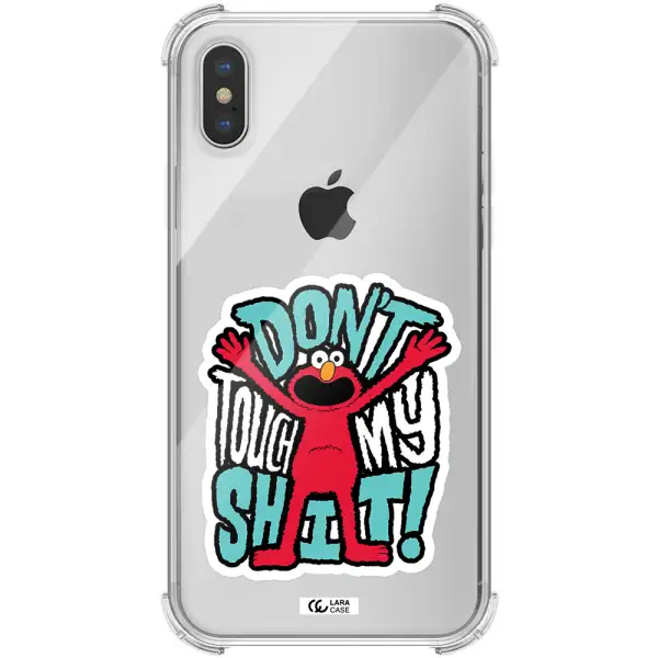 a cartoon character with arms up Apple iPhone XS max Clear PC Case