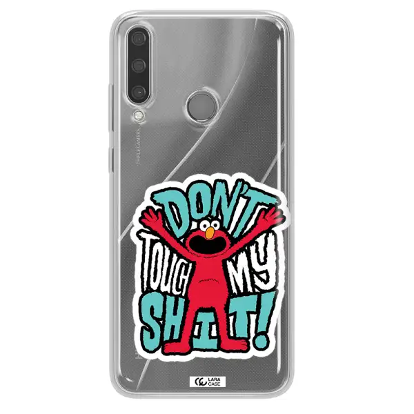 A Cartoon Character With Arms Up Huawei Y6P Clear Tpu Case