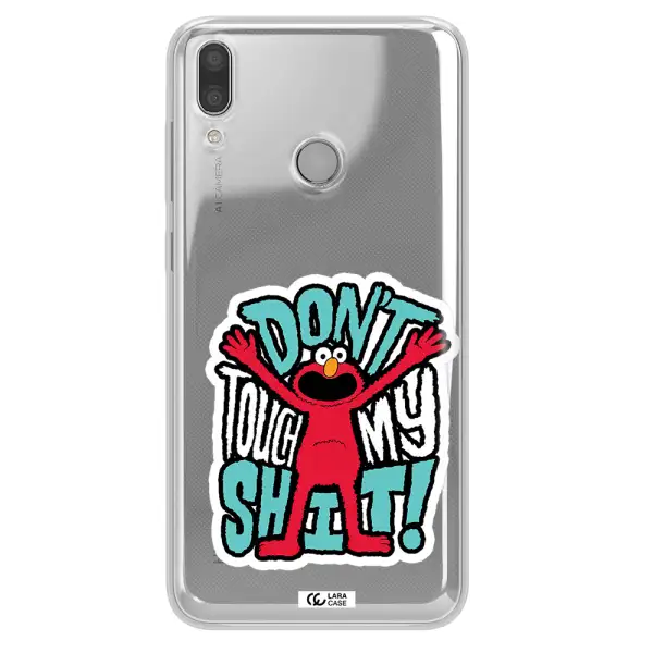 A Cartoon Character With Arms Up Huawei Y7 2019 Clear Tpu Case