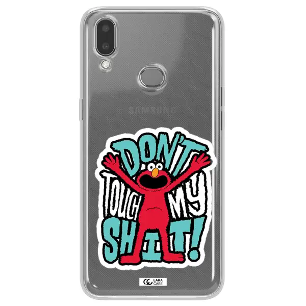 A Cartoon Character With Arms Up Samsung A10S Clear Tpu Case