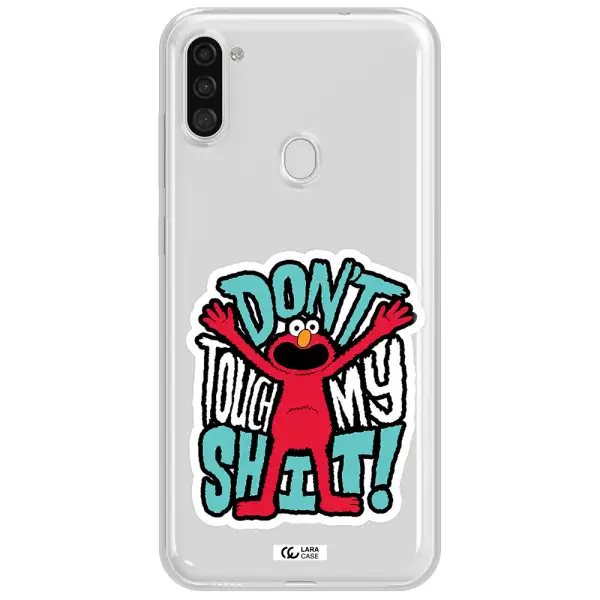 A Cartoon Character With Arms Up Samsung A11 Clear Tpu Case