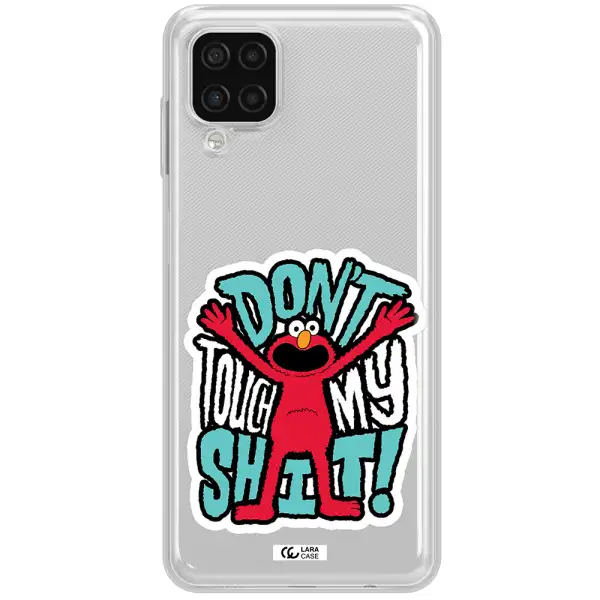 A Cartoon Character With Arms Up Samsung A12 4G Clear Tpu Case