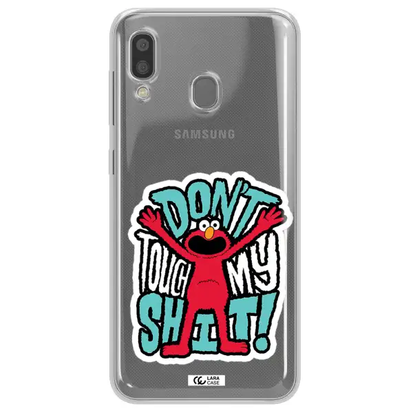 A Cartoon Character With Arms Up Samsung A20 Clear Tpu Case