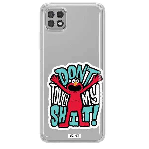A Cartoon Character With Arms Up Samsung A22 5G Clear Tpu Case