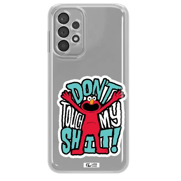 A Cartoon Character With Arms Up Samsung A23 5G Clear Tpu Case