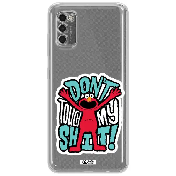 A Cartoon Character With Arms Up Samsung A41 Clear Tpu Case