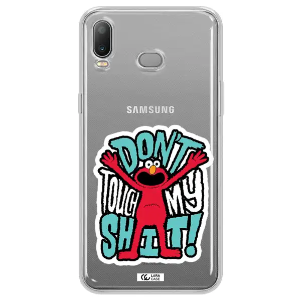 A Cartoon Character With Arms Up Samsung A6S Clear Tpu Case