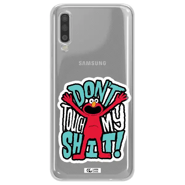 A Cartoon Character With Arms Up Samsung A70S Clear Tpu Case