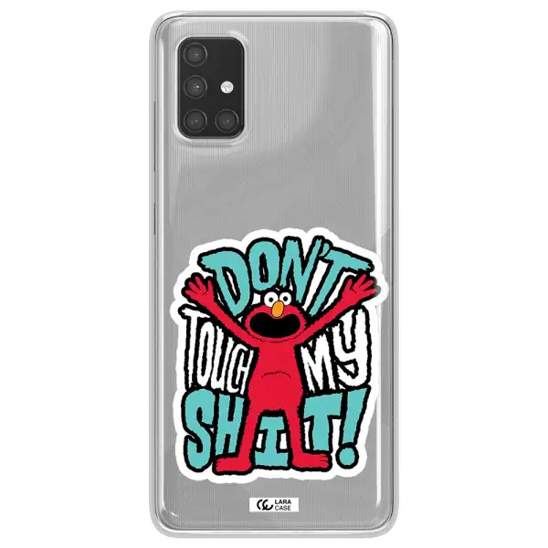 A Cartoon Character With Arms Up Samsung A71 Clear Tpu Case