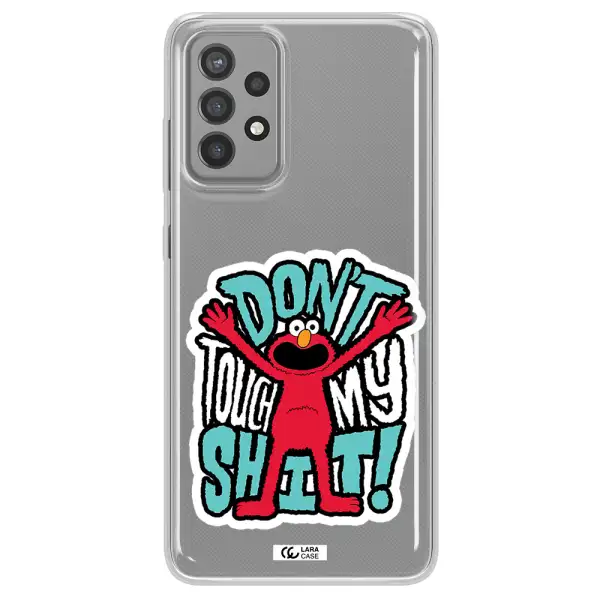 A Cartoon Character With Arms Up Samsung A72 Clear Tpu Case