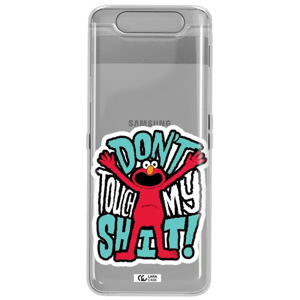 A Cartoon Character With Arms Up Samsung A80 Clear Tpu Case