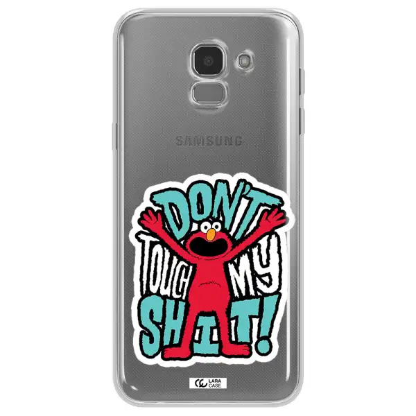 A Cartoon Character With Arms Up Samsung J6 Clear Tpu Case