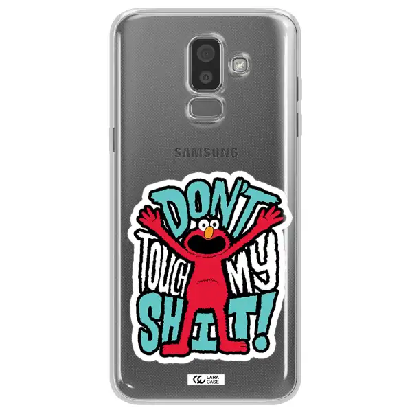 A Cartoon Character With Arms Up Samsung J8 Clear Tpu Case