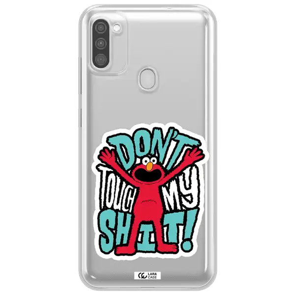 A Cartoon Character With Arms Up Samsung M11 Clear Tpu Case