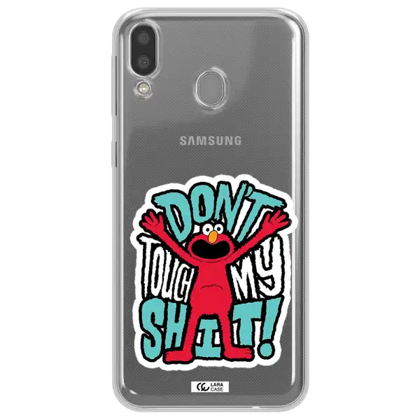 A Cartoon Character With Arms Up Samsung M20 Clear Tpu Case