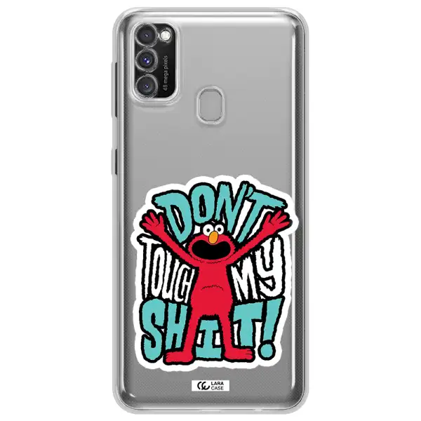 A Cartoon Character With Arms Up Samsung M30S Clear Tpu Case