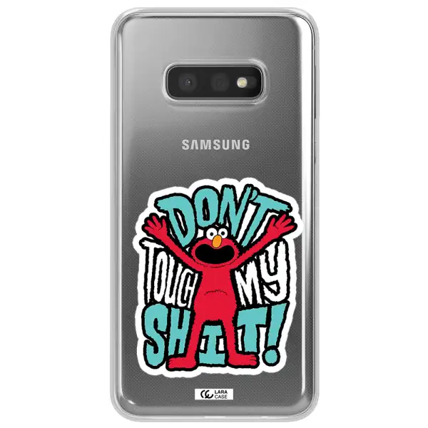 A Cartoon Character With Arms Up Samsung S10E Clear Tpu Case