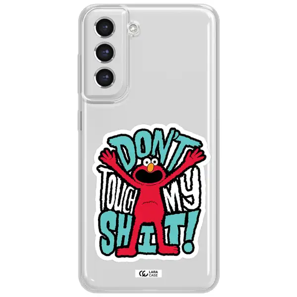 A Cartoon Character With Arms Up Samsung S21 Fe Clear Tpu Case