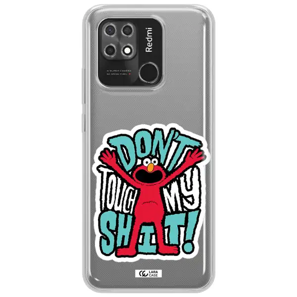 A Cartoon Character With Arms Up Xiaomi Redmi 10C Clear Tpu Case