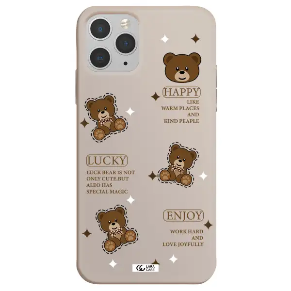 a collection of teddy bears Apple iPhone 11 pro max Silicone Stone Case