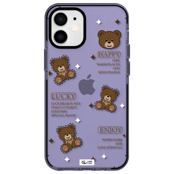 a collection of teddy bears Apple iPhone 12 mini impact Lilac Case