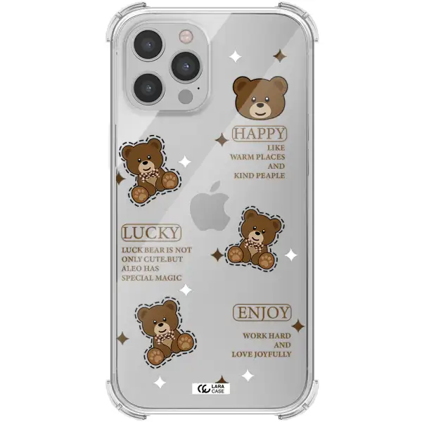 a collection of teddy bears Apple iPhone 12 pro max Clear PC Case