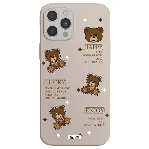 a collection of teddy bears Apple iPhone 12 pro Silicone Stone Case