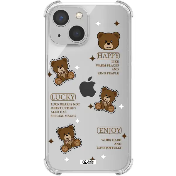 a collection of teddy bears Apple iPhone 13 Clear PC Case