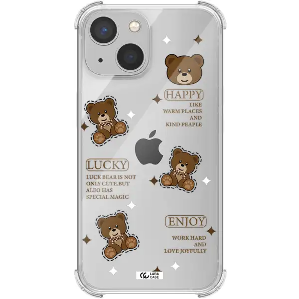 a collection of teddy bears Apple iPhone 13 mini Clear PC Case