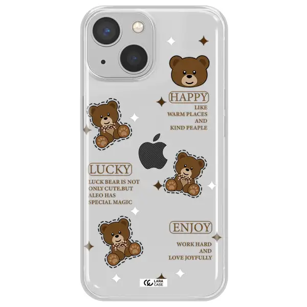 A Collection Of Teddy Bears Apple Iphone 13 Mini Clear Tpu Case