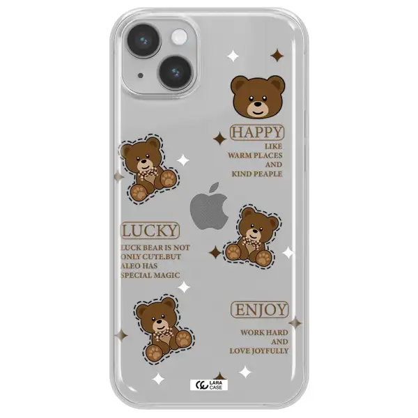 A Collection Of Teddy Bears Apple Iphone 14 Plus Clear Tpu Case