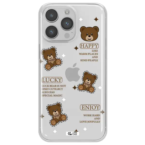 A Collection Of Teddy Bears Apple Iphone 14 Pro Max Clear Tpu Case