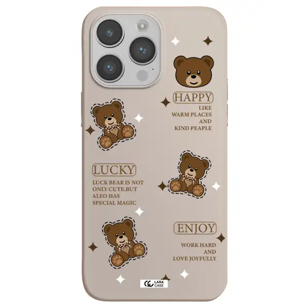 a collection of teddy bears Apple iPhone 14 pro max Silicone Stone Case