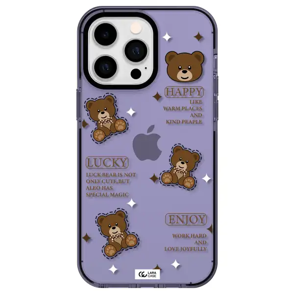 a collection of teddy bears Apple iPhone 15 Pro Max impact Lilac Case