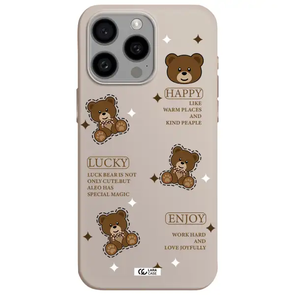 a collection of teddy bears Apple Iphone 15 Pro max Silicone Stone Case