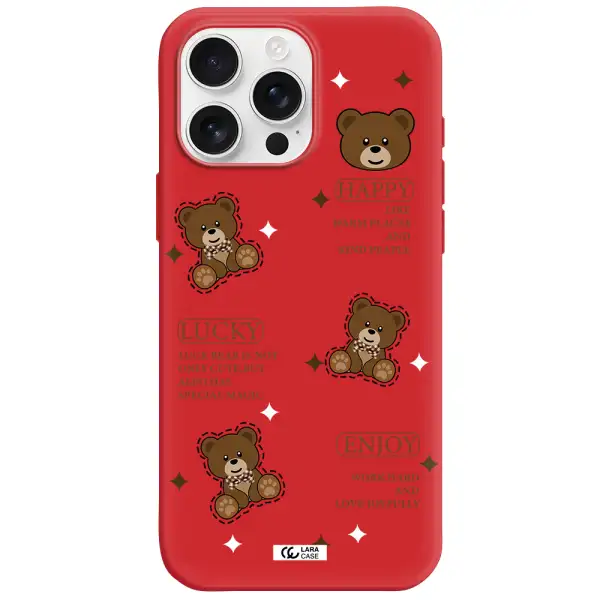 A Collection Of Teddy Bears Apple Iphone 16 Pro Max Silicone Stone Case