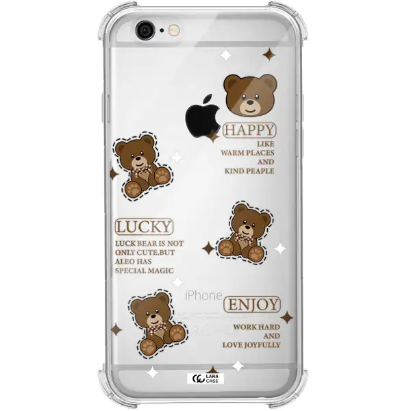 a collection of teddy bears Apple iPhone 6 Clear PC Case