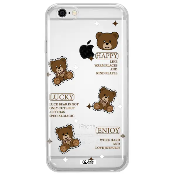 A Collection Of Teddy Bears Apple Iphone 6 Clear Tpu Case