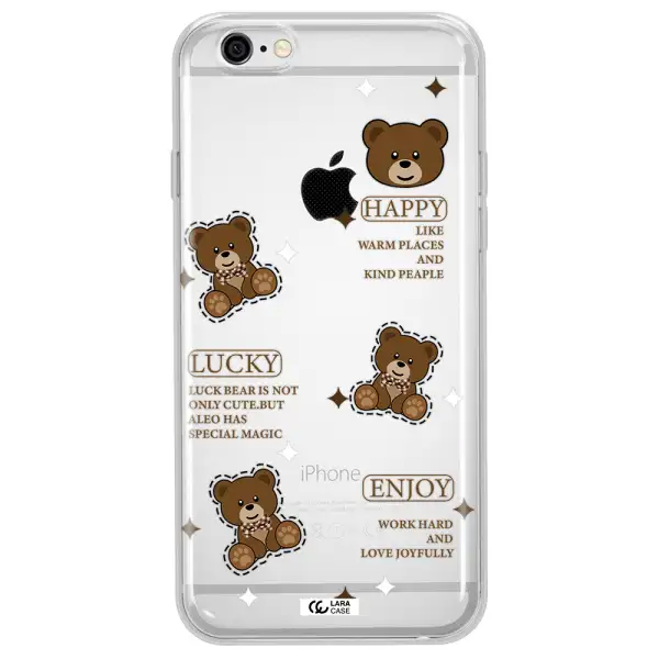 A Collection Of Teddy Bears Apple Iphone 6 Plus Clear Tpu Case