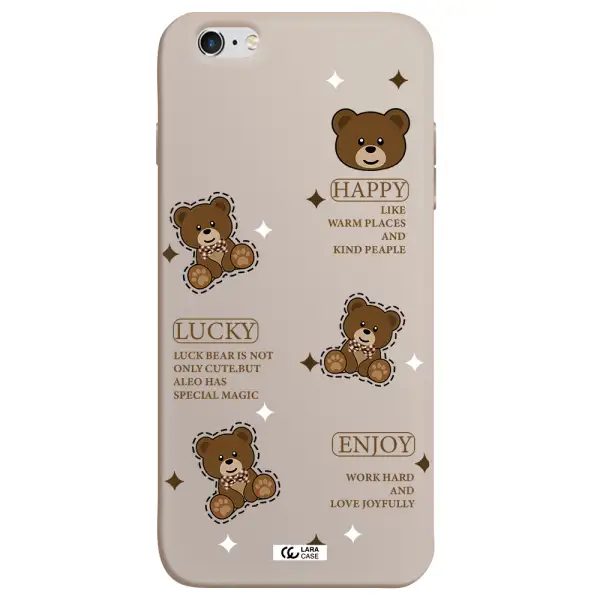a collection of teddy bears Apple iPhone 6 plus Silicone Stone Case