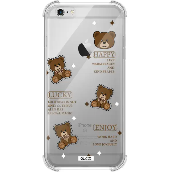 a collection of teddy bears Apple iPhone 6 s plus Clear PC Case