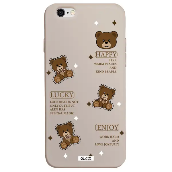 a collection of teddy bears Apple iPhone 6 Silicone Stone Case