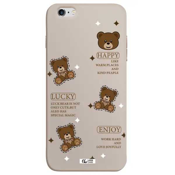 a collection of teddy bears Apple iPhone 6S Silicone Stone Case