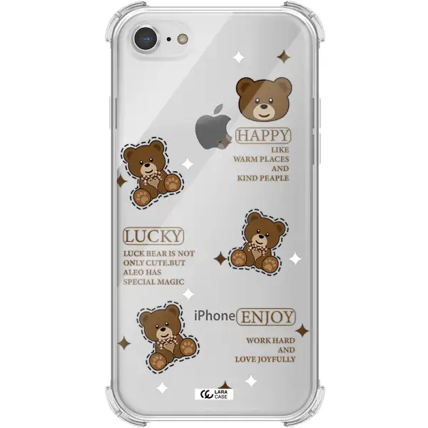 a collection of teddy bears Apple iPhone 8 Clear PC Case