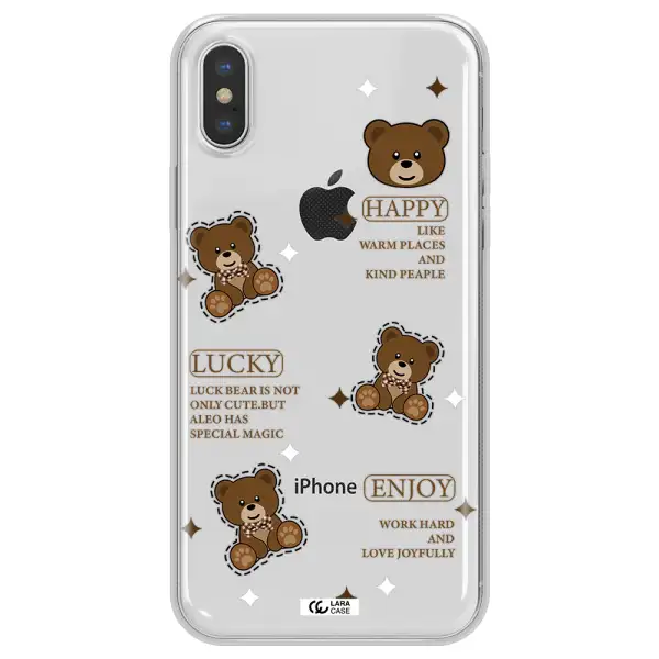 A Collection Of Teddy Bears Apple Iphone Xs Clear Tpu Case