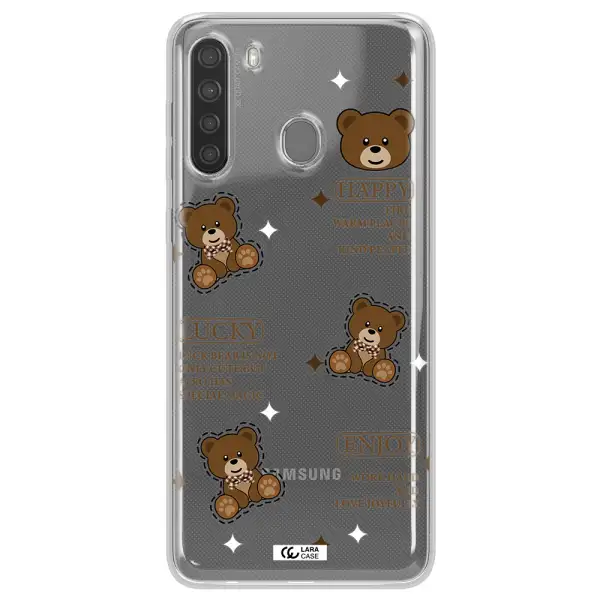 A Collection Of Teddy Bears Samsung A21 Clear Tpu Case