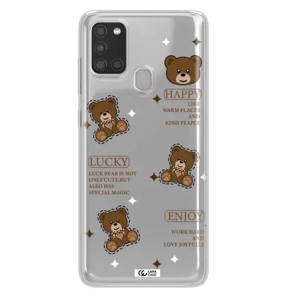 A Collection Of Teddy Bears Samsung A21S Clear Tpu Case